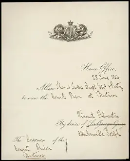 Palmerston: DARTMOOR PERMIT