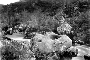 C1871: Dartmoor, Tolmen on the Teign c1871