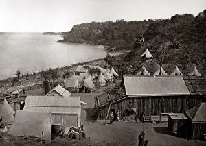 Darwin: Darwin, Australia, circa 1870s - early view of the settlemen