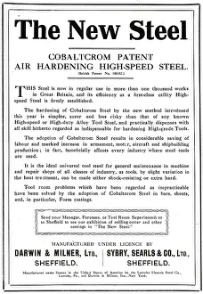 Darwins: Darwin & Milner - Cobaltcrom Steel. Bar, Strip & Castings