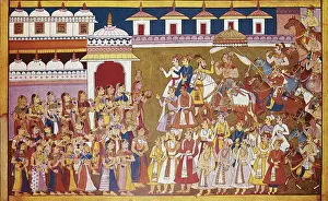 Retinue: Dasaratha comes back after Putreshthi's sacrifice