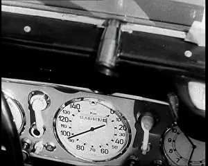 Kilometres: The Dashboard of a Car Showing The Speed of