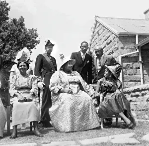 Moshoeshoe: DATE UNKNOWN King Moshoeshoe with the Governor of Basotuland