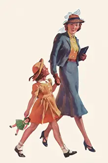 Relation: Daughter Walks with Mom