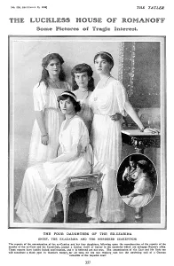 Romanovs: Daughters of the Ex-Tsar, report in The Tatler 1918