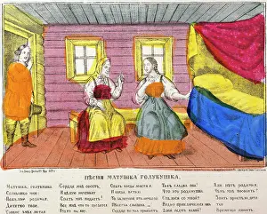 Daugther: daugther confessing to her mother, lithograph
