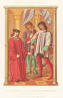 Dauphin of France receiving news of the death