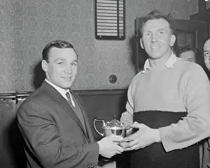 Charnley: Dave Charnley (Boxing Champ) with Darts Champion