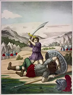 Pebble: DAVID BEHEADS GOLIATH