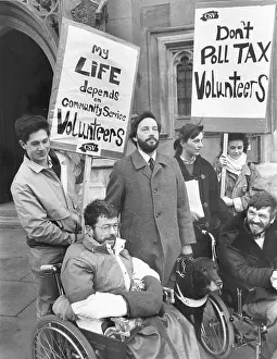 Volunteering: David Blunkett campaigning against the Poll Tax