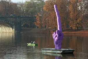 Obscene: David Cerny sculpture, Prague, Czech Republic