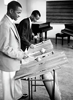 Bulawayo: David Gambe with Nelson Jones marimbas. Rhodesian Academy