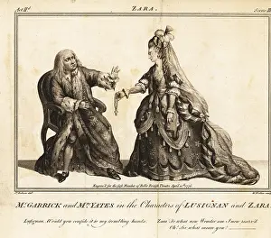 Oudet: David Garrick and Mary Ann Yates in the characters