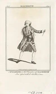 John Bell: David Garrick in the title role in Macbeth, 1744