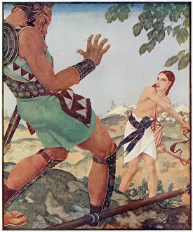 Philistine: David and Goliath - Edmund Dulac