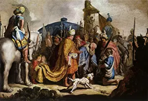 1627: David with Goliath's Head for Saul, by Rembrandt