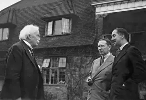 Discussions: David Lloyd George and his assistant Thomson, 1935