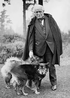 Churt: David Lloyd George with his dogs, 1932