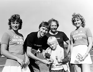 Teeshirt: David Moorcroft, British runner, in Cornwall