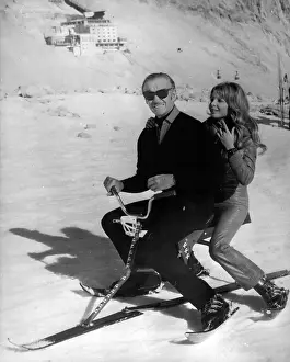 Zugspitze: David Niven and Christine Schuberth in the snow
