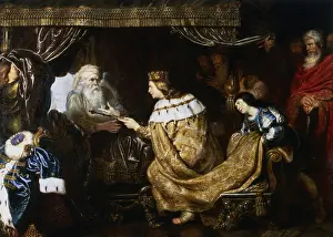 Sceptre: David presenting the sceptre to Solomon. Cornelis
