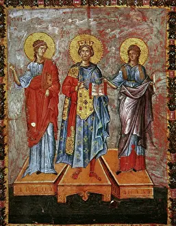 Christianism: David, prophet and king. Depicted as a Byzantine emperor. Fl