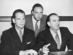 Lcgr1409: David Schine (left), Roy Cohn, and Senator Joseph