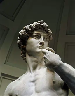 Accademy: David, statue of Michelangelo, after