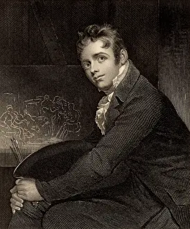 Wilkie: David Wilkie (1785-1841) Scottish painter. Engraving