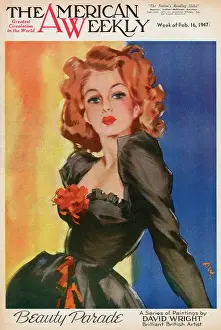 David Wright (terry Parker): David Wright woman in black evening dress