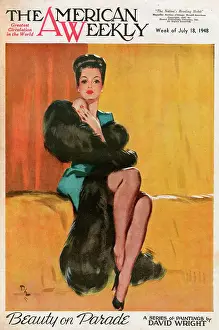 David Wright (terry Parker): David Wright woman in black fur stole