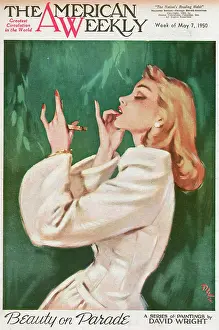 David Wright (terry Parker): David Wright woman in cream coloured coat