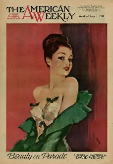 David Wright (terry Parker): David Wright woman in green and white outfit