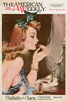 David Wright (terry Parker): David Wright woman with lipstick