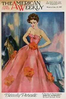 David Wright (terry Parker): David Wright woman in pink evening dress