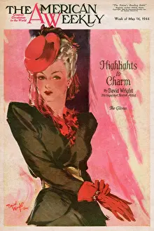 David Wright (terry Parker): David Wright woman with red hat and gloves