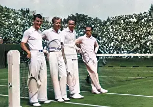 Barnaby (colourised): DAVIS CUP PLAYERS