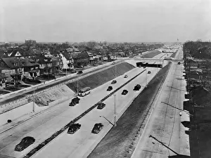 Expressway: Davison Highway, built in 1941-42, was a depressed