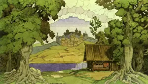 Bilibin: Dawn on the Banks of the Dnieper