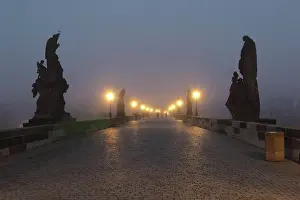 1342: Dawn at the Charles Bridge or Karluv most, built