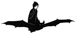 Bats: Dawn Fairy riding on bat