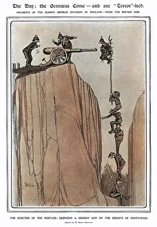 Pontypridd: The Day, Heath Robinson - the hoisting of the hostage