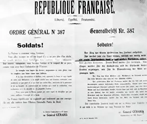 Armistice: Day-order of a French general during the occupation