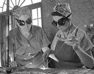 Welders: Two Daytona Beach, Florida, housewives welding ?