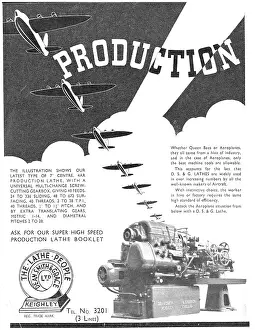 Lathes: Dean Smith & Grace Production Lathes 1939