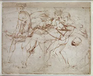 Adonis: The Death of Adonis(?), drawing by Raphael
