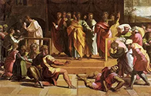 1515: The Death of Ananias, by Raphael