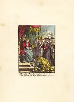 Hollar: Death attending the Pope as he crowns an Emperor