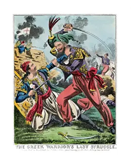 Scimitar: DEATH OF BOTSARIS, 1823