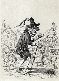 Satirizing: Death and Burial of Poor Cock, The Lark